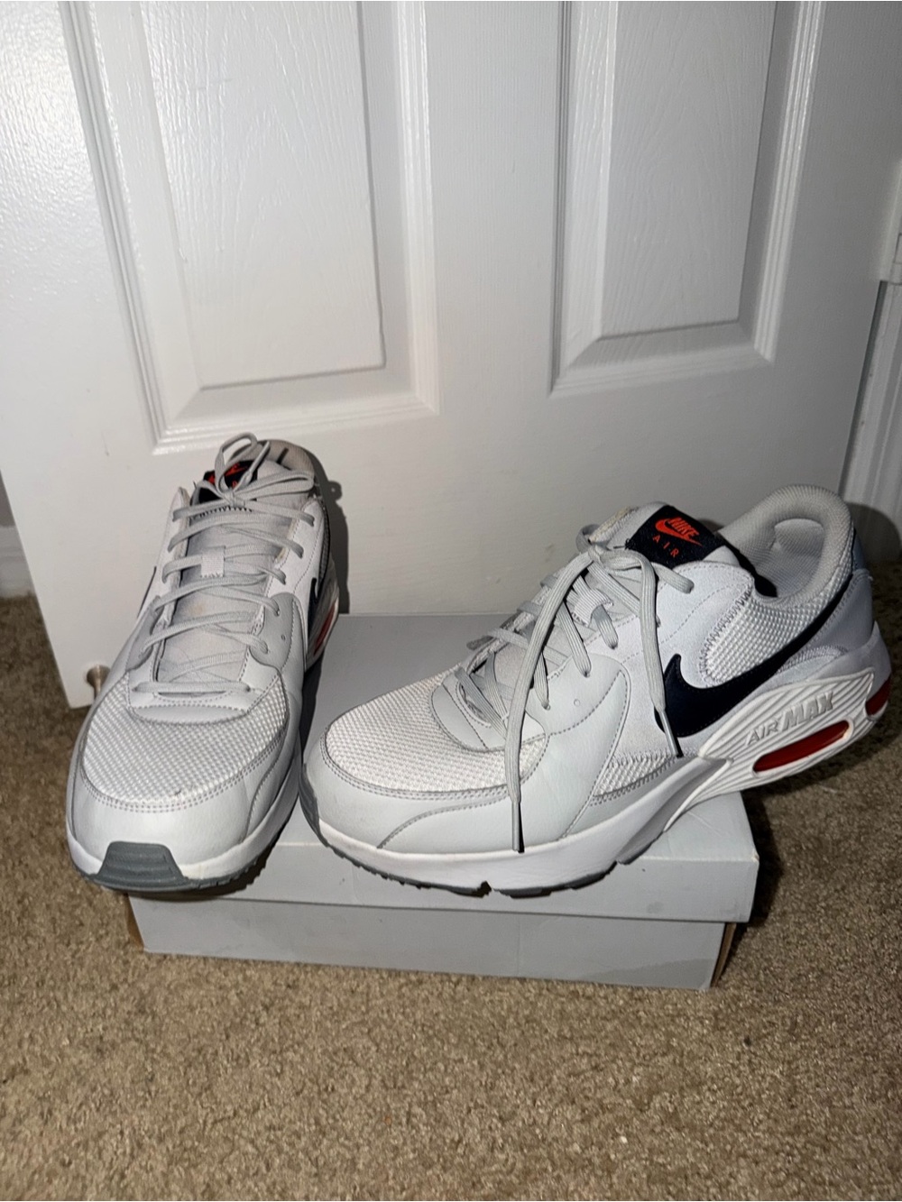 Nike Air Max Excee White Grey Black Red Men’s Size 14